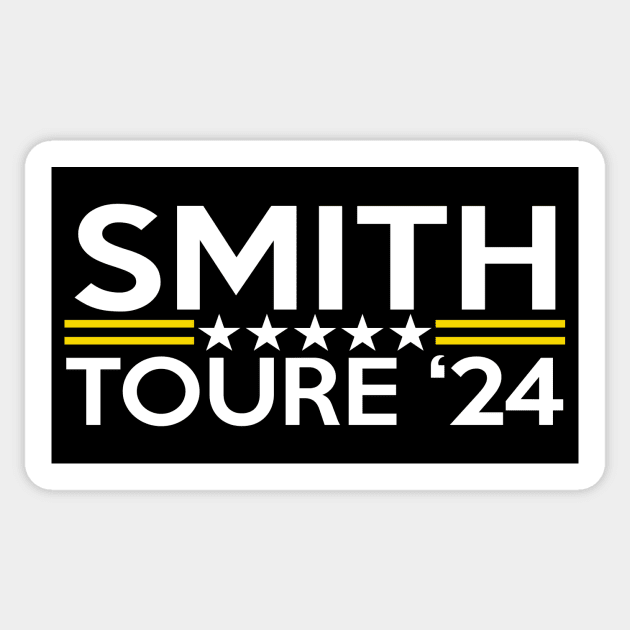 Dave Smith Maj Toure 2024 Sticker by The Libertarian Frontier 